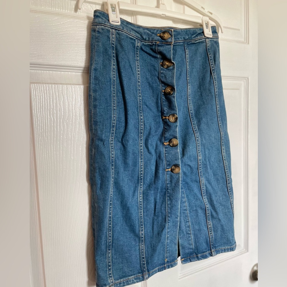 Anthropologie Denim skirt